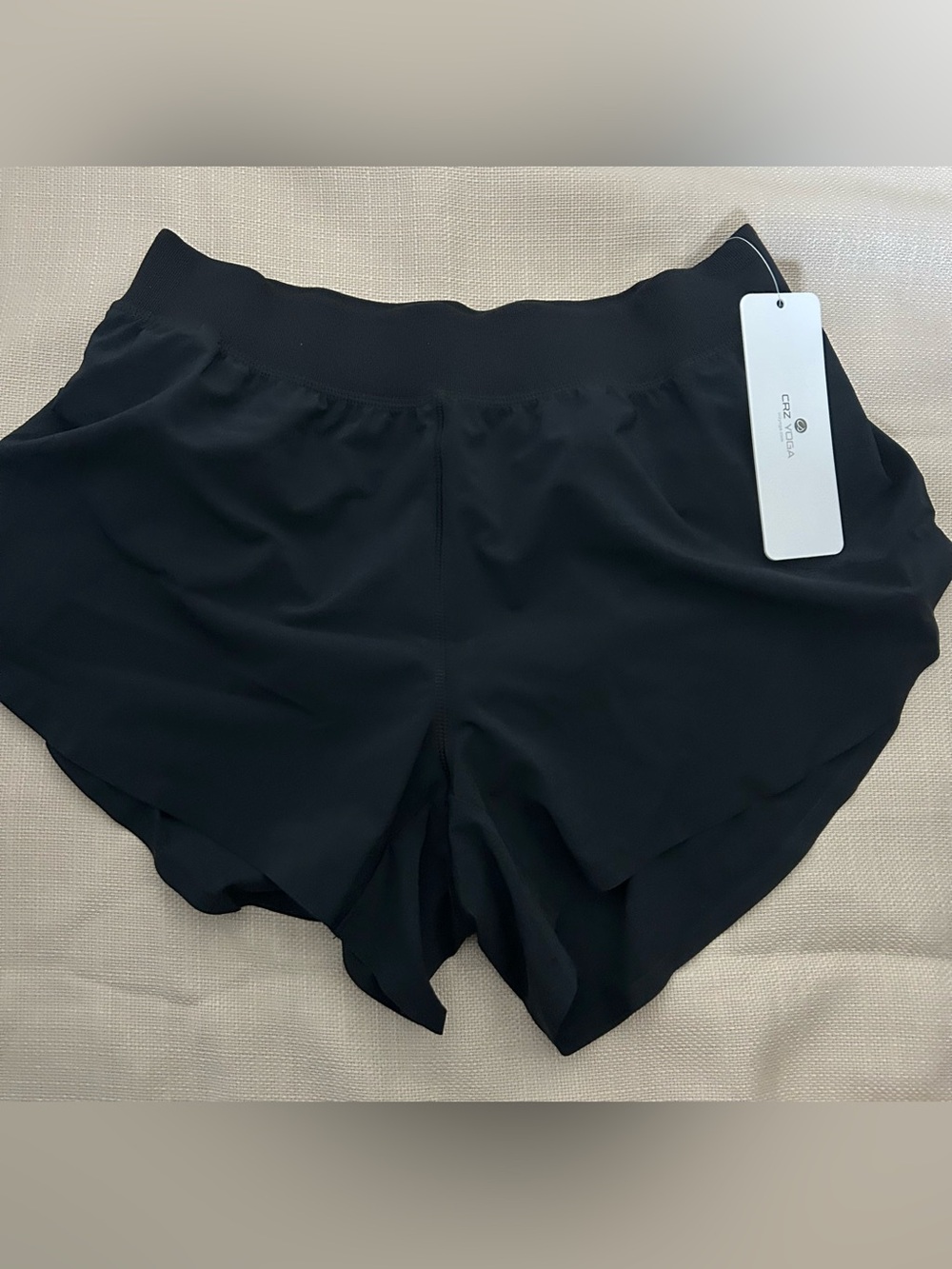 CRZ YOGA Black Women’s Athletic Shorts